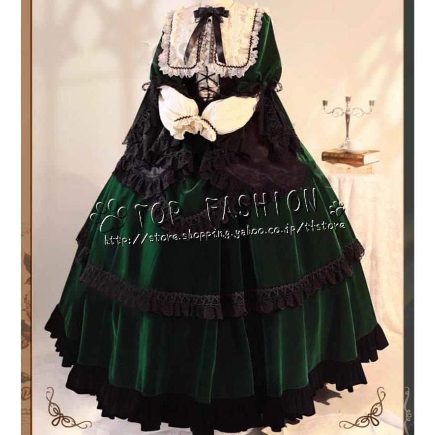 ローゼンメイデン 翠星石 すいせいせき コスプレ 衣装 ウィッグ 靴 道具別売りり