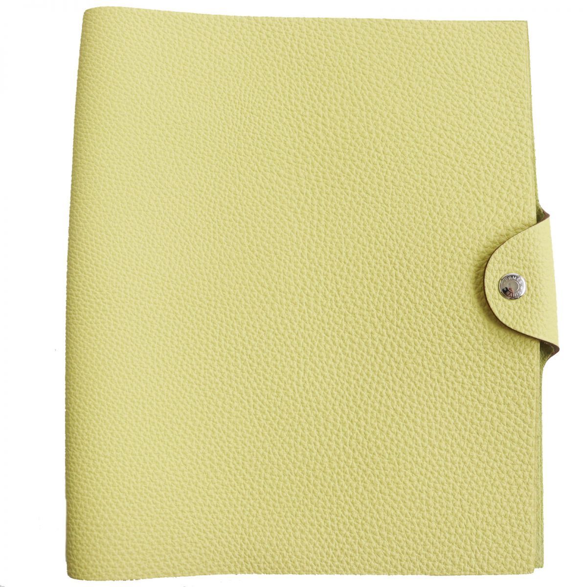 HERMES - 極美品●HERMES エルメス ユリスMM トリヨンクレマンス セリエボタン付き 手帳カバー/ノートカバー フランス製 イエロー T刻印 箱付き 極美品○HERMES エルメス ユリスMM トリヨンクレマンス セリエ