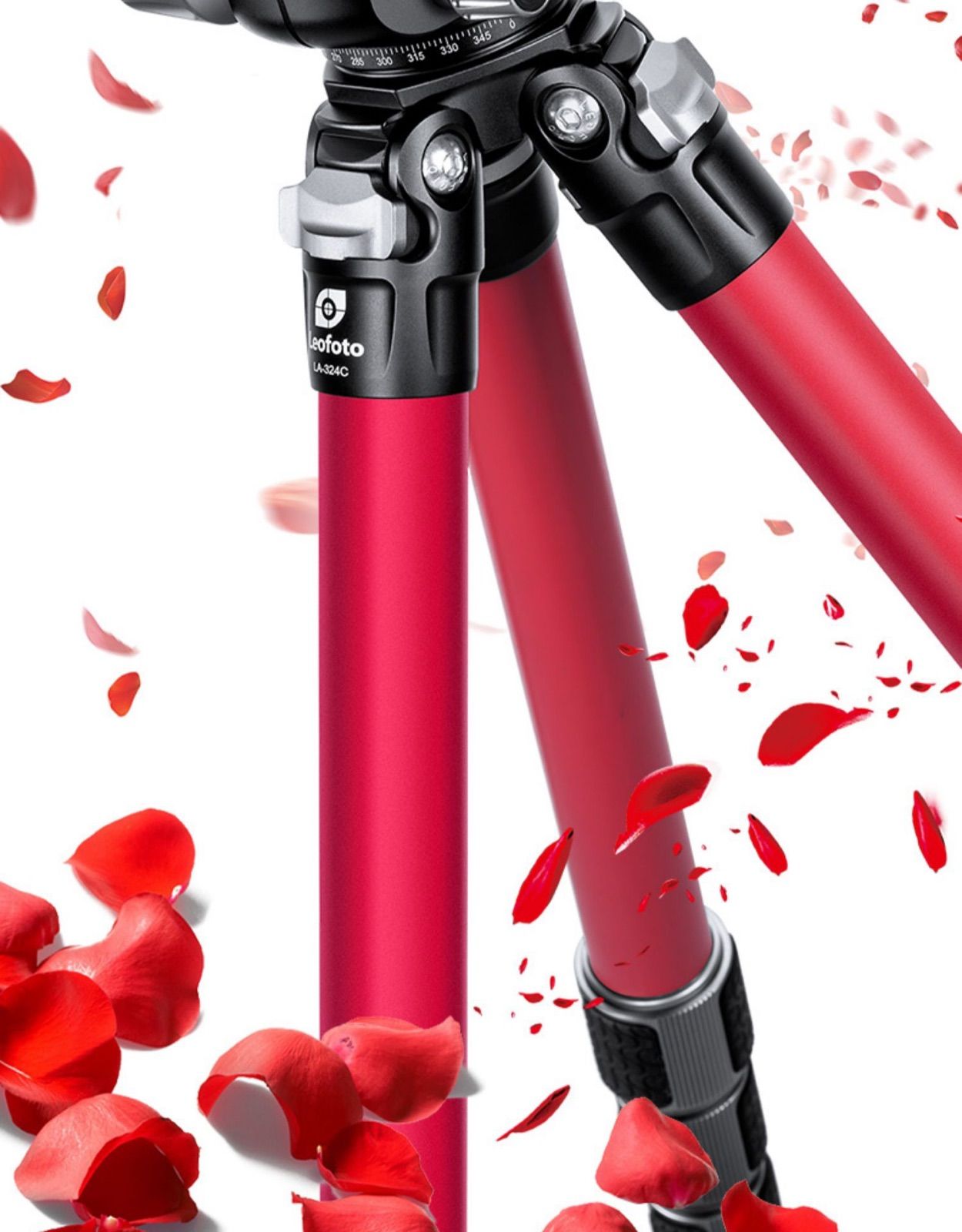 Leofoto LA324C+LH-40Rカーボン三脚アテナシリーズ チタン部品 LA-324CLH-40RRED_t01-1200x960.jpg
