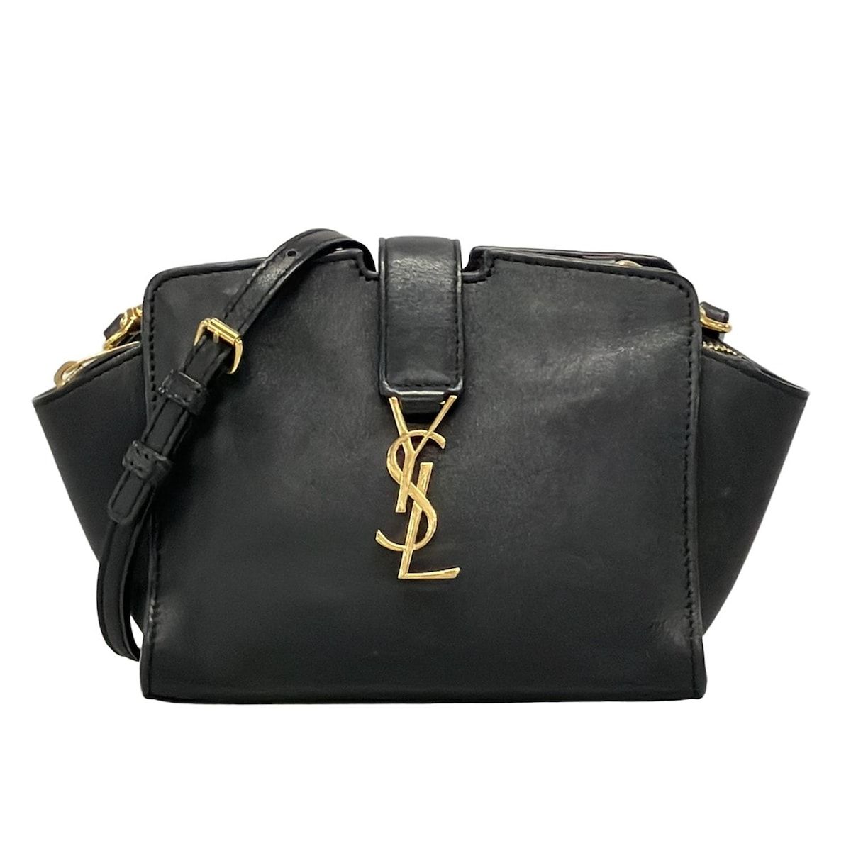 SAINT LAURENT PARIS サンローランパリ ショルダーバッグ Yライン トイ カバス 452322 黒 レザー