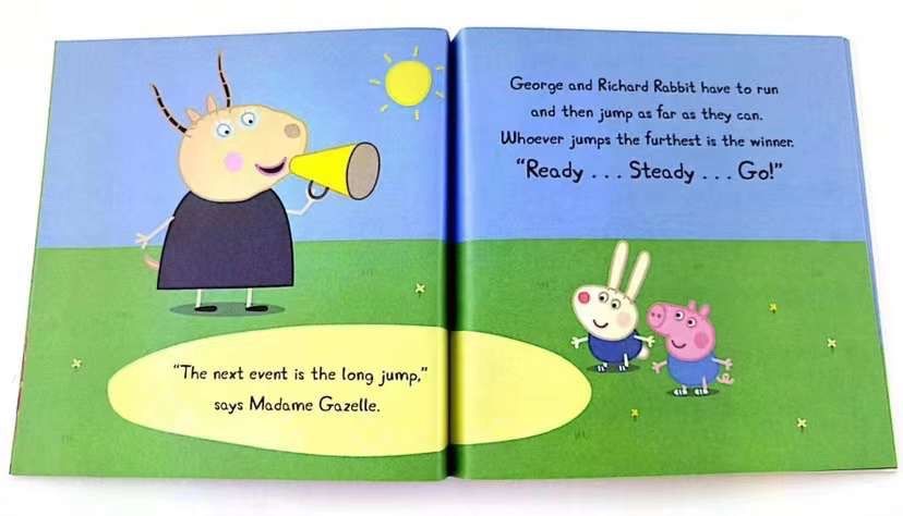 PeppaPig 黄箱　青箱　2点お得セット　ペッパピッグ　音源おまけ付 洋書 PeppaPig 青ボックス ペッパピッグ 青箱 英語絵本50冊 MP3音源
