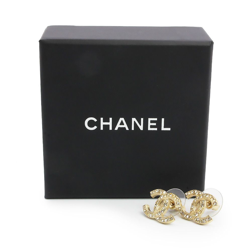 確実正規品CHANELラインストーン定番ピアス(ゴールド) 楽天市場】☆ポイント5倍☆シャネル CHANEL【EARRINGS】 ココ