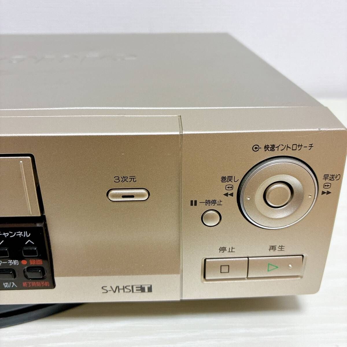 【全品送料無料】 T08954500 整備品 Panasonic パナソニック ビデオデッキ SVHS NV-SV1 リモコン付 ケーブル付 夏のセール！