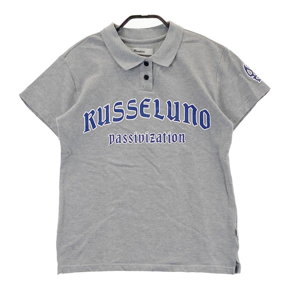 サイズ 2 RUSSELUNO ラッセルノ 半袖ポロシャツ ルチャ グレー系 240101434535 ゴルフウェア レディース ストスト