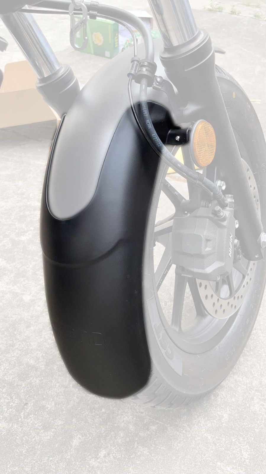 新品 無傷装着 20cm 延長 フロントフェンダー に適用 500 250 レブル Rebel motokano