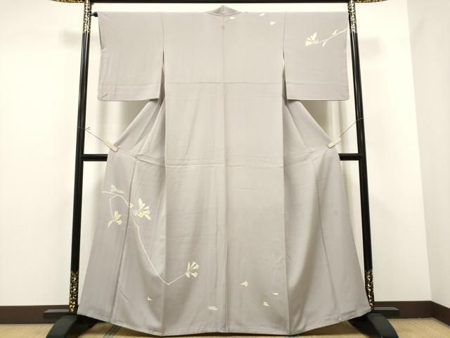 平和屋着物○京加賀糸目友禅作家 山崎巌 訪問着 枝花文 正絹