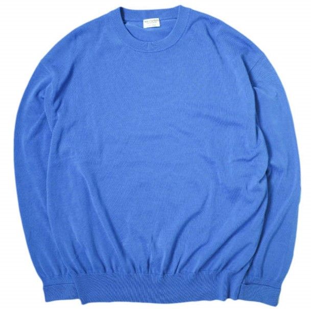 BEAUTYu0026YOUTH UNITED ARROWS ビューティーアンドユース ユナイテッドアローズ 24SS HI-LINE 3/90 ギザコットン クルーネックニット 1213-117-4141 M COBALT セーター プルオーバー g16632