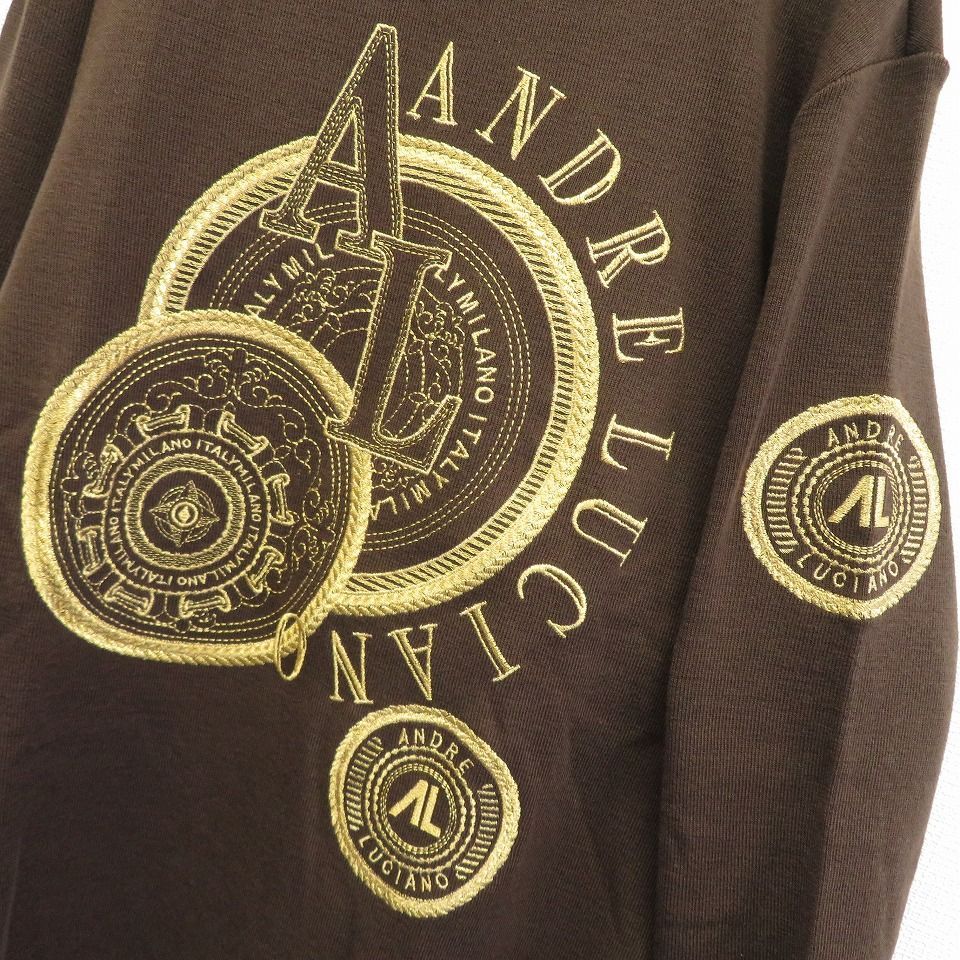 アンドレルチアーノ★ニットトップス アンドレルチアーノ ANDRELUCIANO ヴィンテージ ニット トップス ロゴ