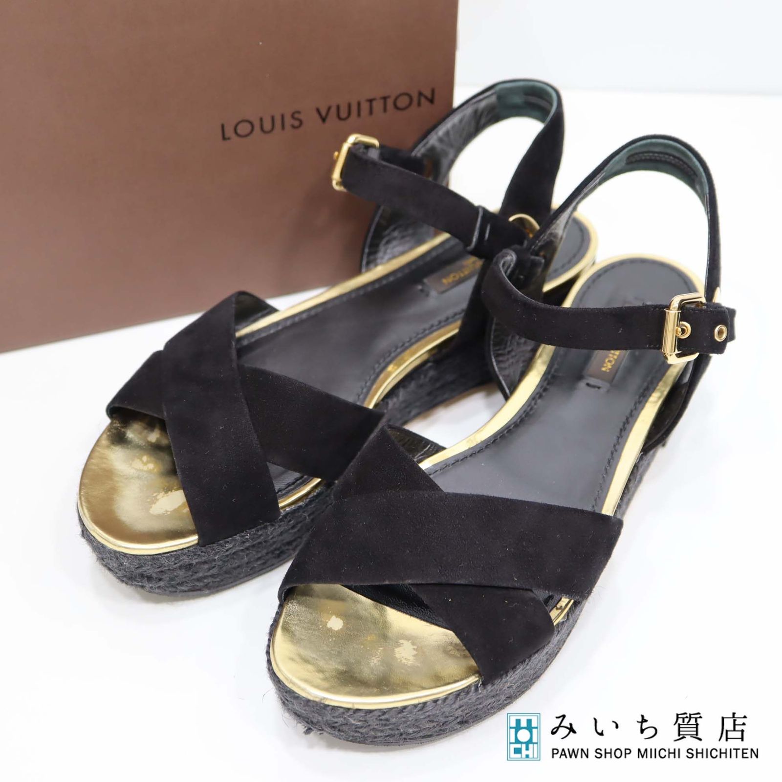 LOUIS VUITTON LV ルイヴィトン サンダル エスパドリーユ SC1113 37 1