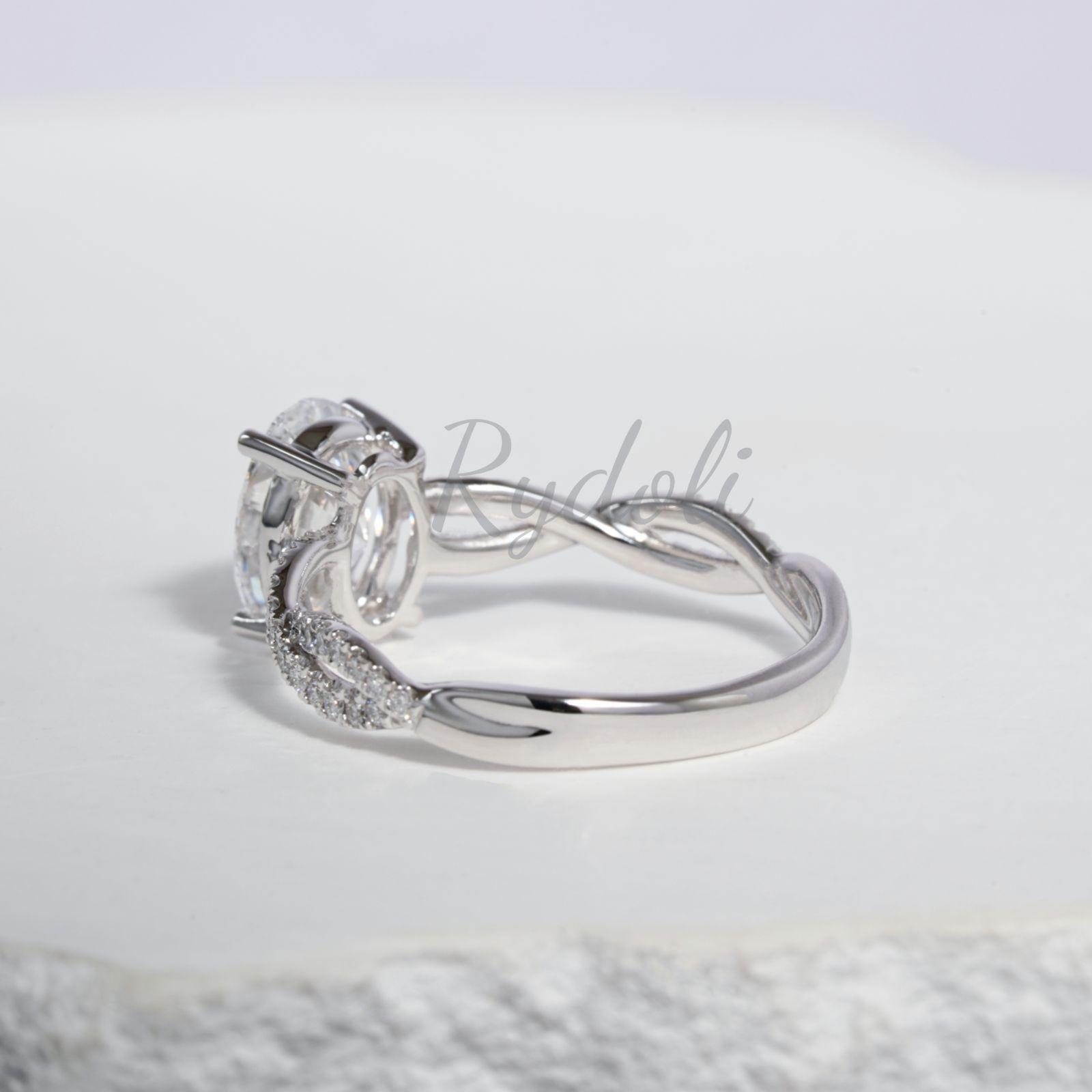 PT950 1.03ct E VVS2 オーダーメイドダイヤリング ラボグロウン 