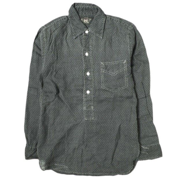 RRL ダブルアールエル POLKA DOT LINEN PULLOVER SHIRTS ポルカドット 