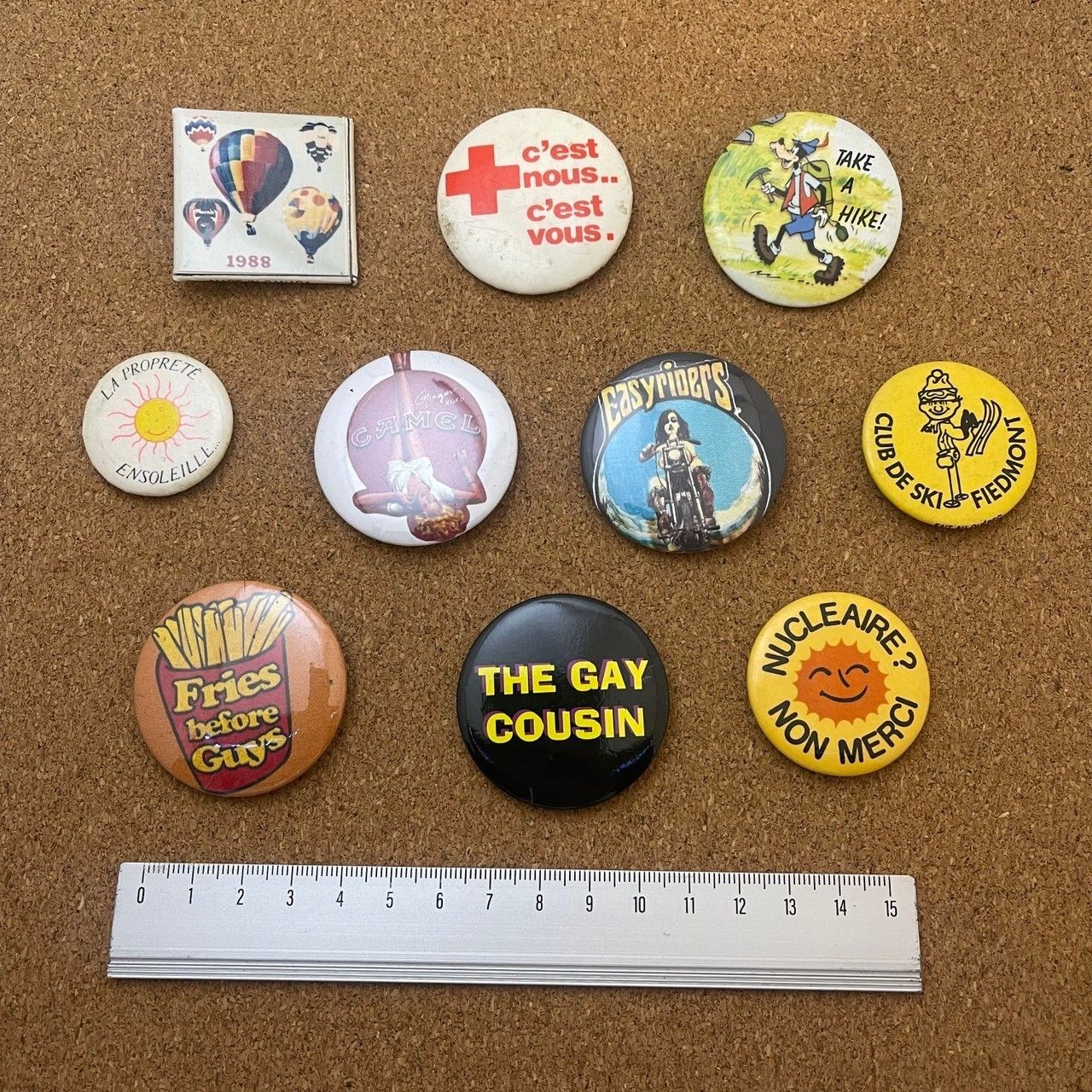 ビンテージ、バッジコレクション！ALL‼️激安‼️ 缶バッジ ビンテージ アンティーク BV 50s ~ 60s 70s 80s 90s 00s 小物