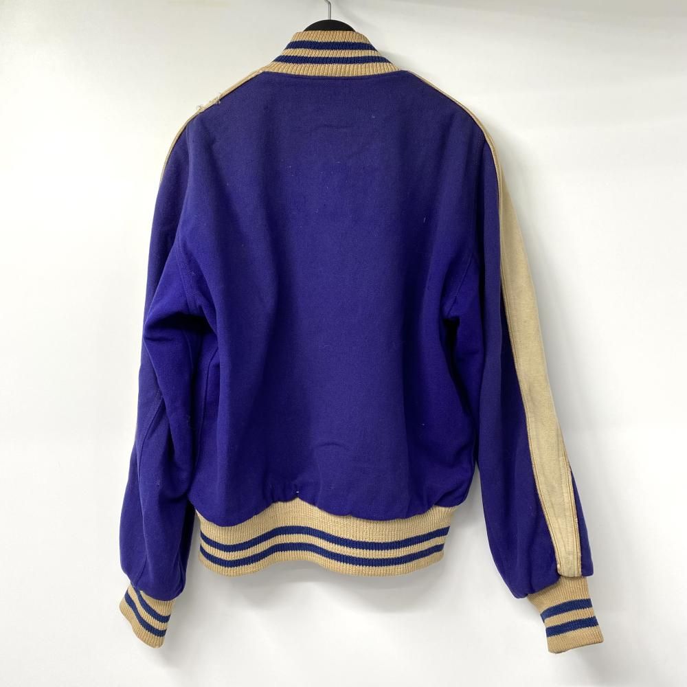 50s BUTWIN スタジャン サイズ表記なし パープル ホワイト 17