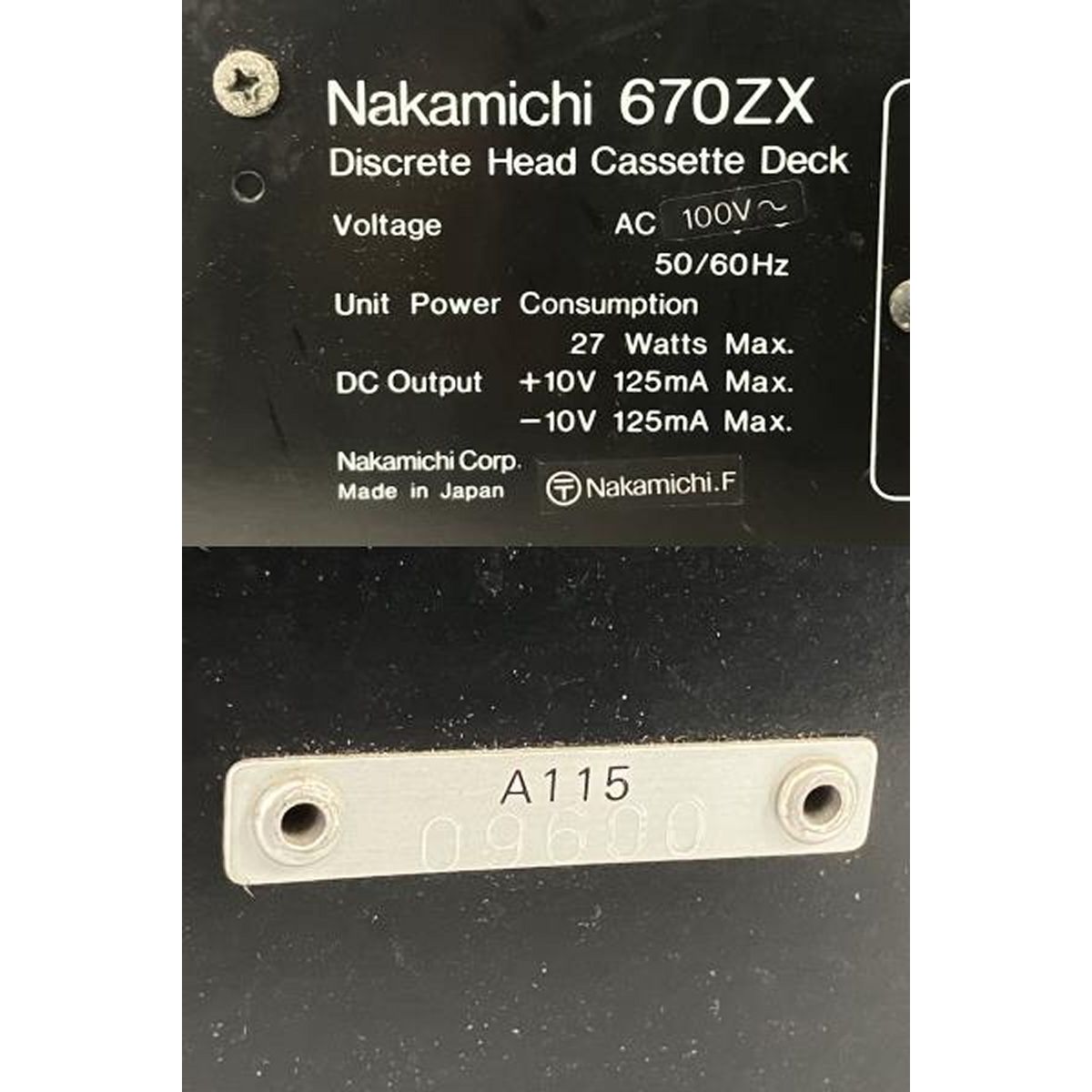 Nakamichi 670ZX カセットデッキ ジャンク Y9874767 - メルカリ Nakamichi 670ZX カセットデッキ ジャンク Y9874767 - メルカリ