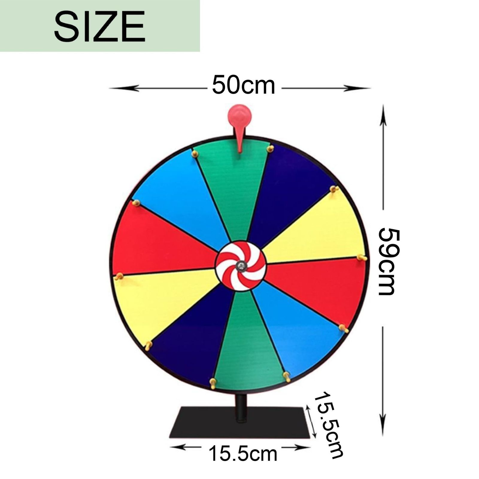 Asdays ルーレット 卓上 床置き ルーレットホイール 回転 抽選 展示会 祭り イベント カジノ 50cm 50cm YUZUMIYA_COM