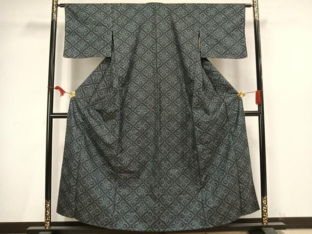 平和屋着物▽小紋　単衣　菱花文　未使用　AAAV2786fy 平和屋着物▽小紋 単衣 菱花文 未使用 AAAV2786fy - メルカリ