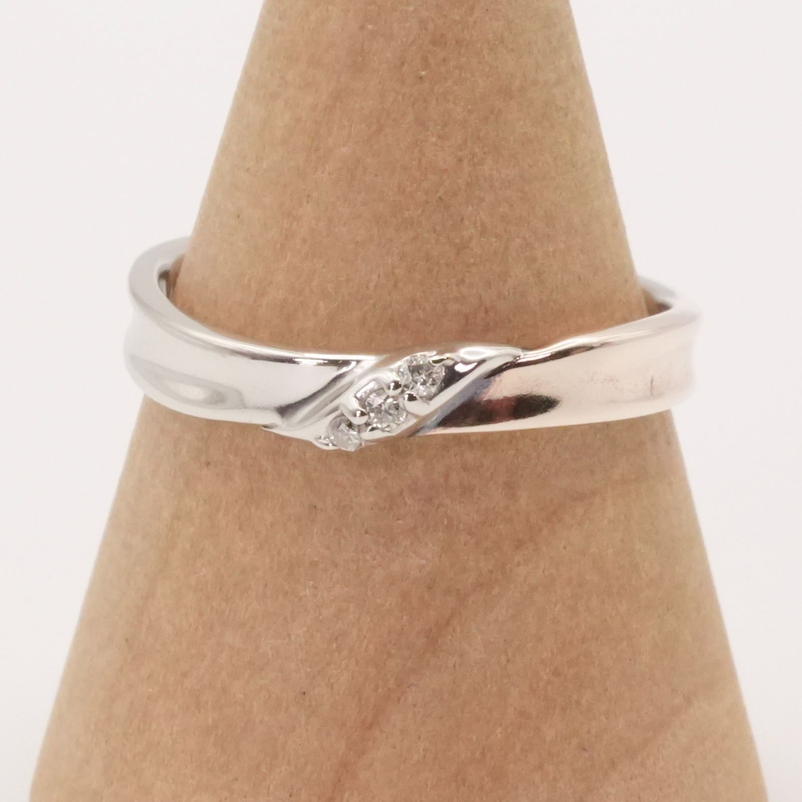 A.D.A リング ADA K10 ピンクゴールド ダイヤモンド ハートリング 9号