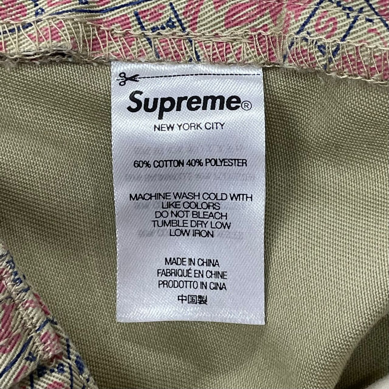 国内正規 SUPREME 21AW Work Pants Floral Cards フローラル