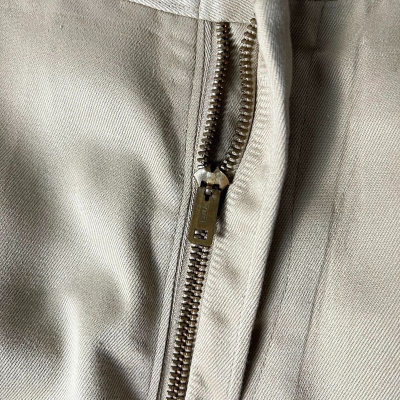 70s 75年製 US ARMY 米軍実物 ノータック チノ パンツ 30 32