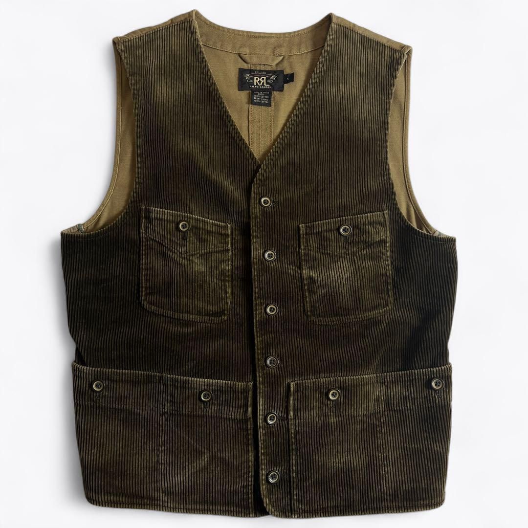 RRLブラウン ベスト L 14030467-c.jpg