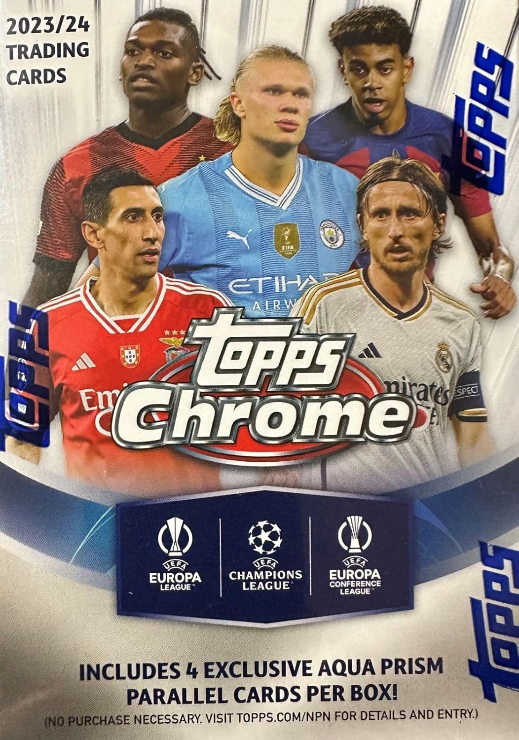 2023/24 Topps クロム UEFA クラブコンペティション サッカー バリューボックス。