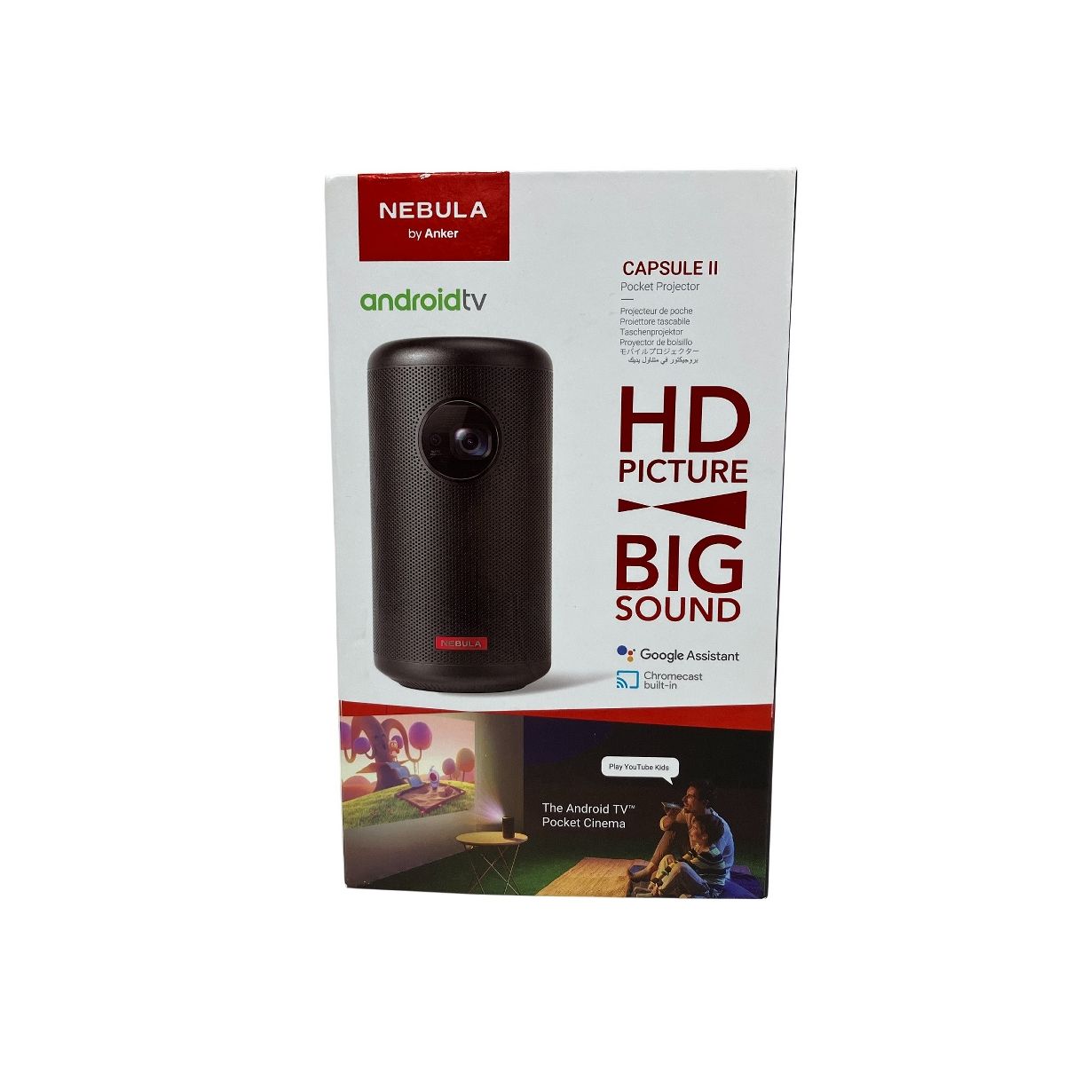 Anker アンカー Nebula Capsule II D2421 モバイル プロジェクター 映像 家電 O10519666