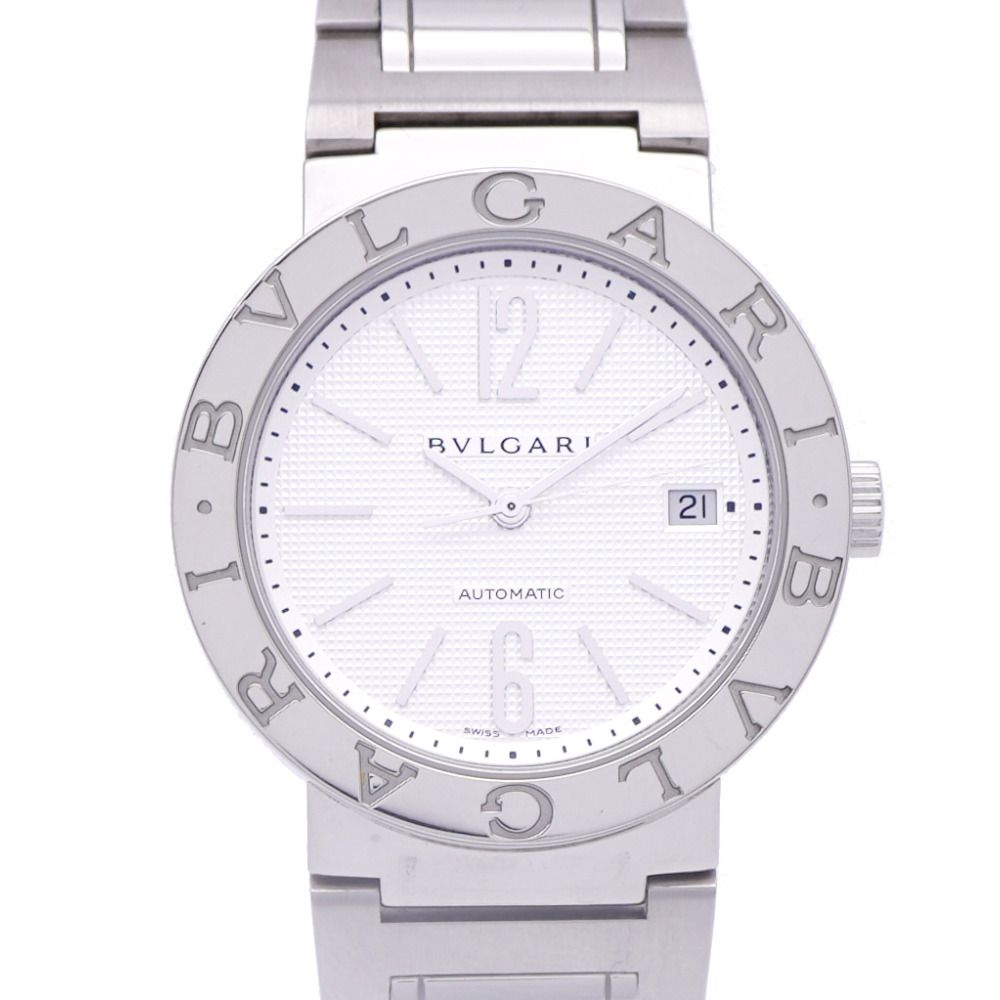 ブルガリ ブルガリブルガリ BB38SSAUTO 自動巻き 腕時計 SS ホワイト 白文字盤 0181 BVLGARI メンズ
