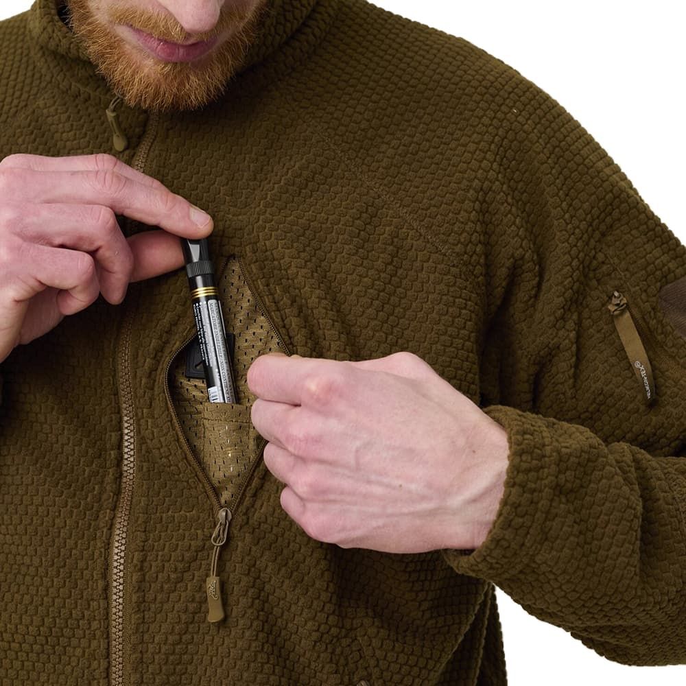 HELIKON-TEX ジャケット ALPHA TACTICAL JACKET グリッドフリース BL