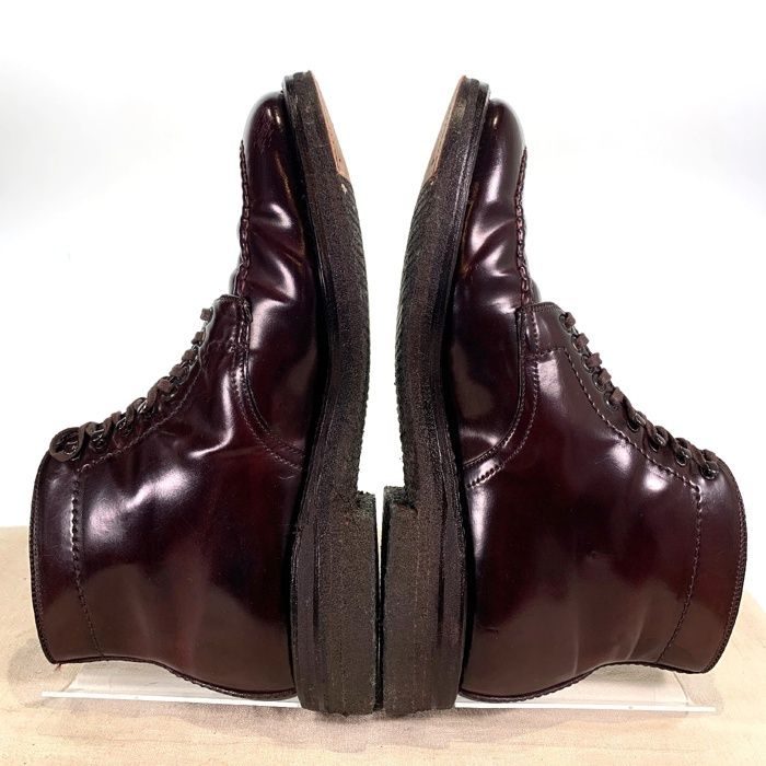 Alden オールデン 4540H TANKER BOOT タンカーブーツ コードバン バーガンディー ラバーソール Size 9D (27cm)