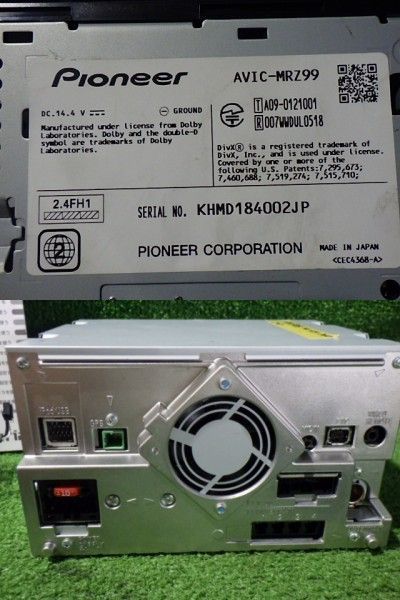 N224-24 カロッツェリア AVIC-MRZ99 メモリ 4×4地デジ内蔵ナビ N224-24 カロッツェリア AVIC-MRZ99 メモリ 4×4地デジ内蔵ナビ