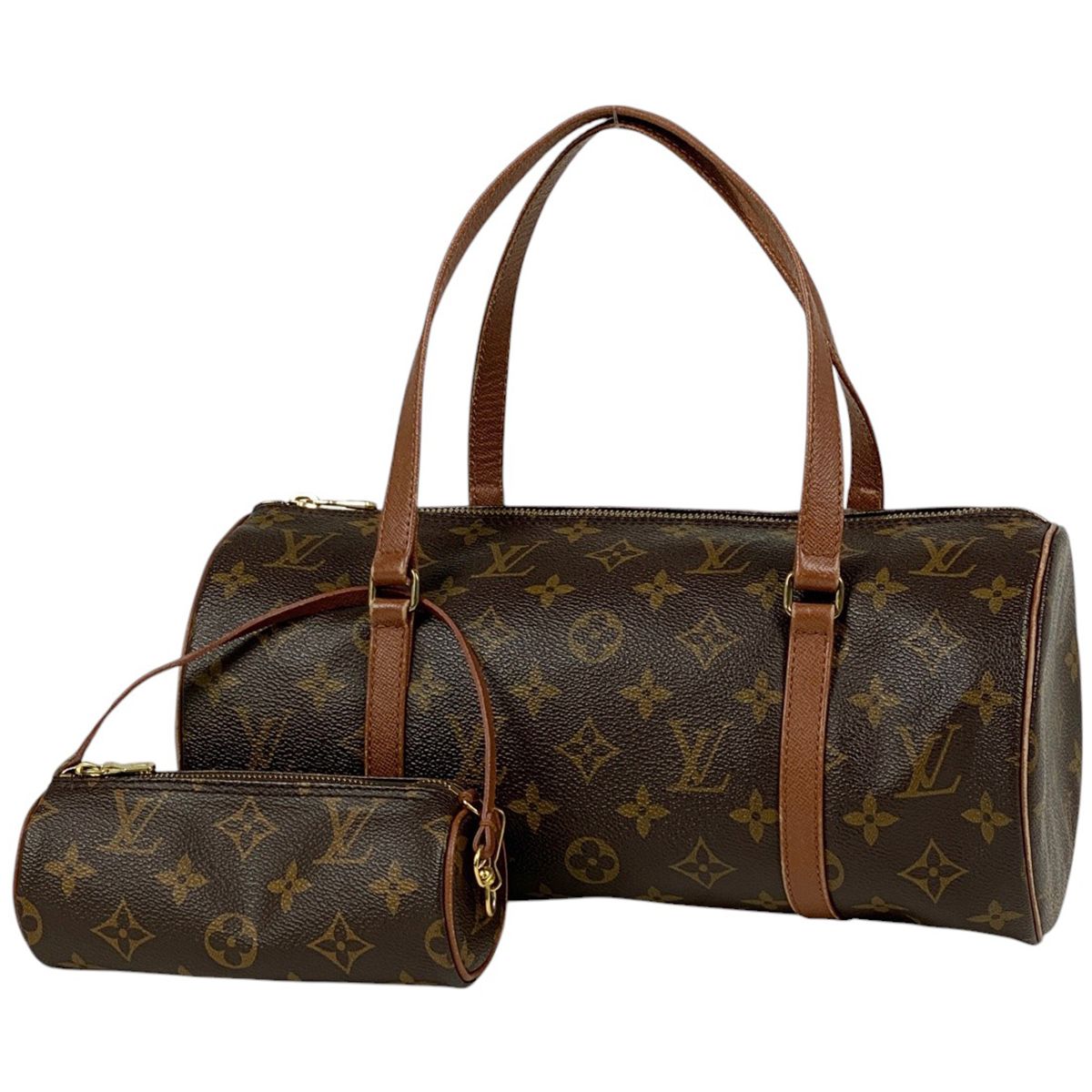 ルイ・ヴィトン Louis Vuitton パピヨン 30 バレルバッグ 筒型 旧旧型 