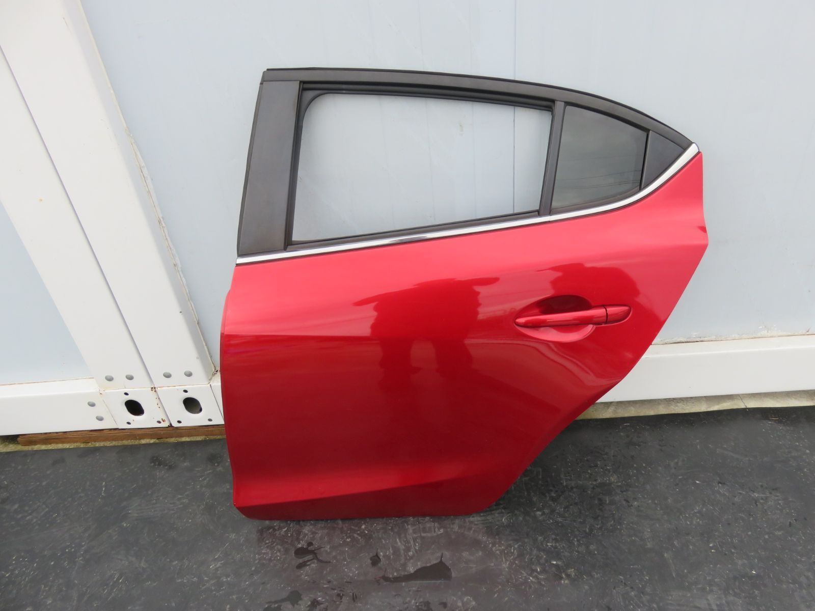 SFC2425 マツダ アクセラスポーツ BM5FS 純正 左リアドア 後席 左後ドア PWスイッチ 内張り付 41U