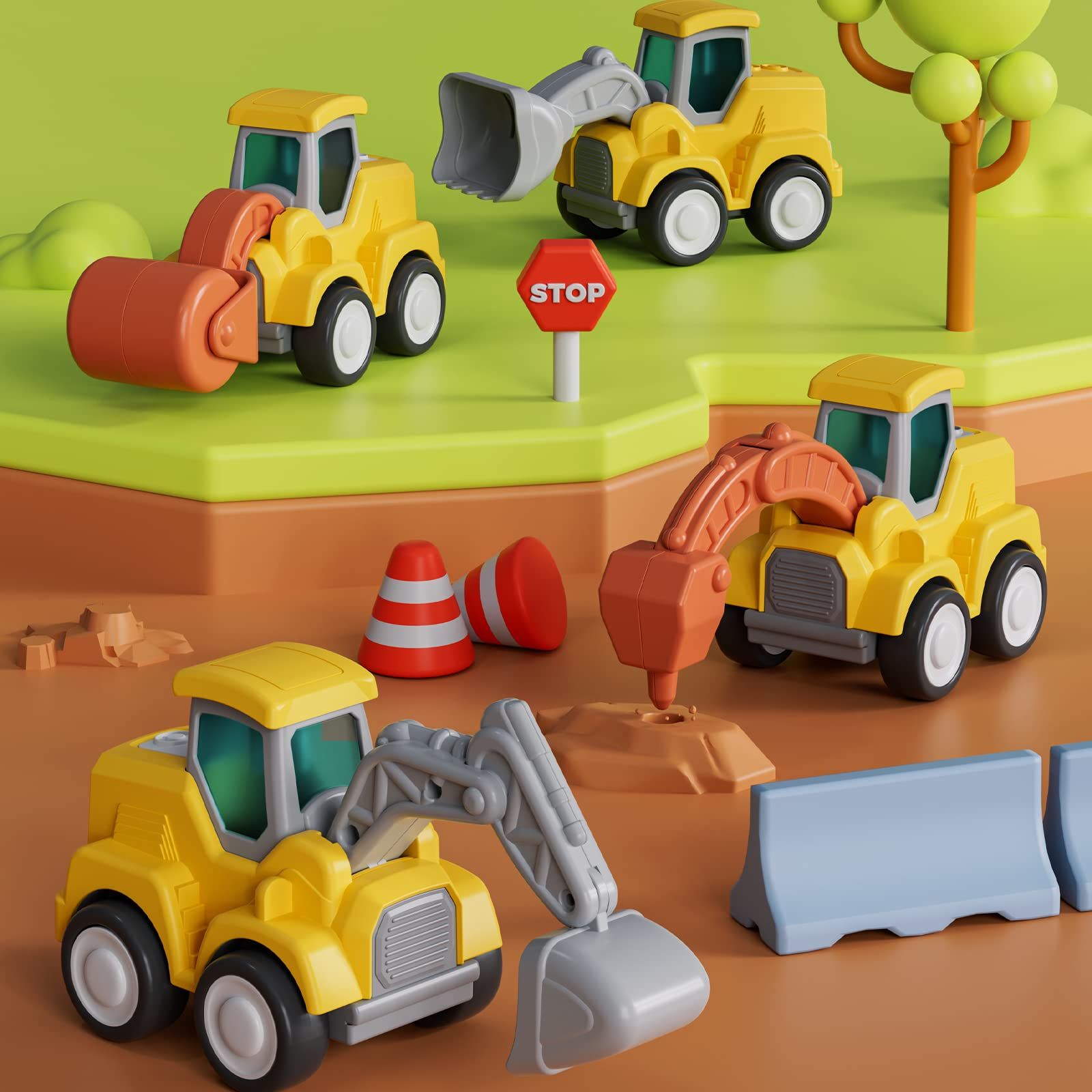 Amazon.co.jp: CARLORBO 車 おもちゃ ミニカー 知育玩具 1~5歳