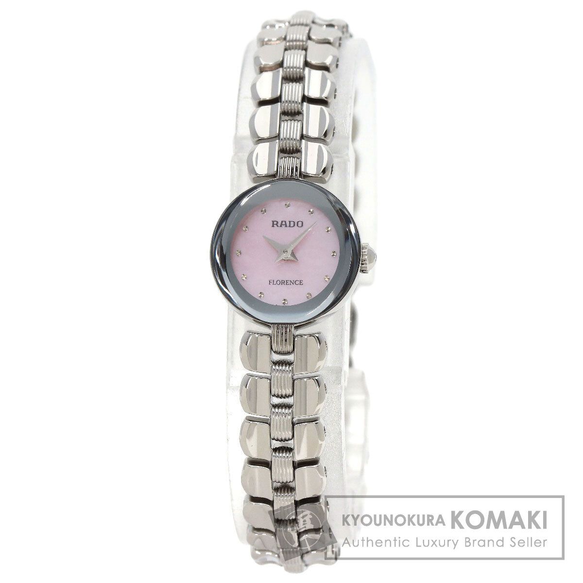 RADOラドー FLORENCEフローレンス　ピンク文字盤 腕時計 クォーツ RADO ラドー 080.3765.4 フローレンス ピンクシェル 腕時計 SS