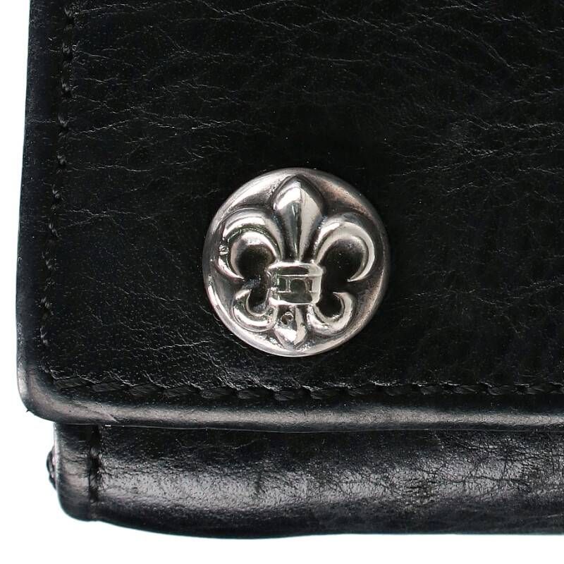 CHROME HEARTS クロムハーツ３フォールド ウォレット フレアボタン クロムハーツ 財布（Chrome Hearts）3フォールド BSフレアボタン