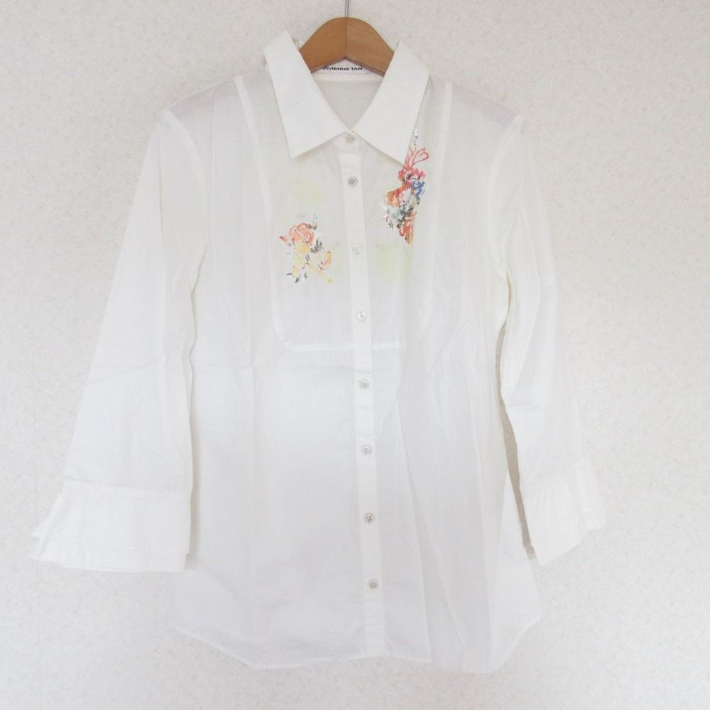美品 VIVIENNE TAM ヴィヴィアンタム 刺繍 ロングスリーブシャツ