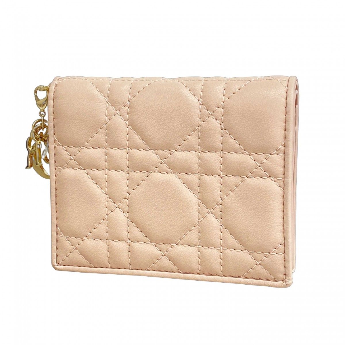 ☆SALE【5ic4147】クリスチャンディオール 財布 カナージュ レザー  