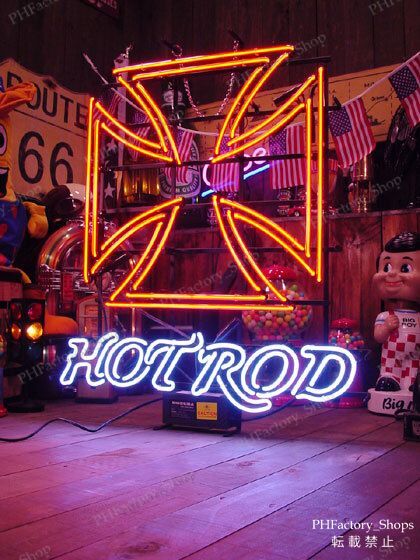 ホットロッド HOTROD ネオン管 アメリカ雑貨 アメリカン雑貨 店舗装飾