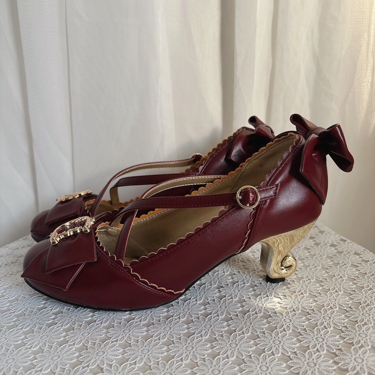 めめ様 専用 ALICE and the PIRATES 猫足クロスパンプス