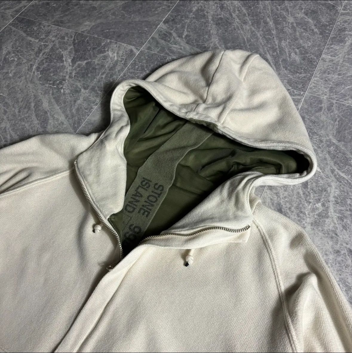 1990s STONE ISLAND Half Zip Hoodie 