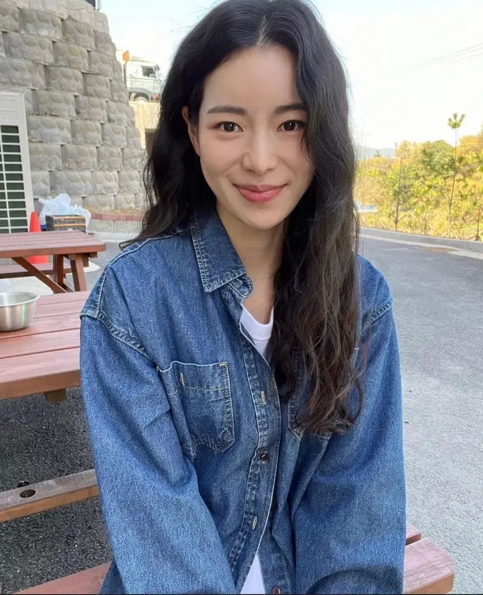  シエンヌ デニムシャツ washed denim shirt 長袖 シャツ ブラウス