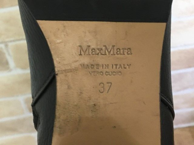 【中古】MAX MARA ﾏｯｸｽﾏｰﾗ ﾌﾞｰﾂ ﾛﾝｸﾞ ﾍﾞﾙﾄ ｼﾞｯﾌﾟｱｯﾌﾟ ﾚｻﾞｰ ﾌﾞﾗｳﾝ 37 33828688