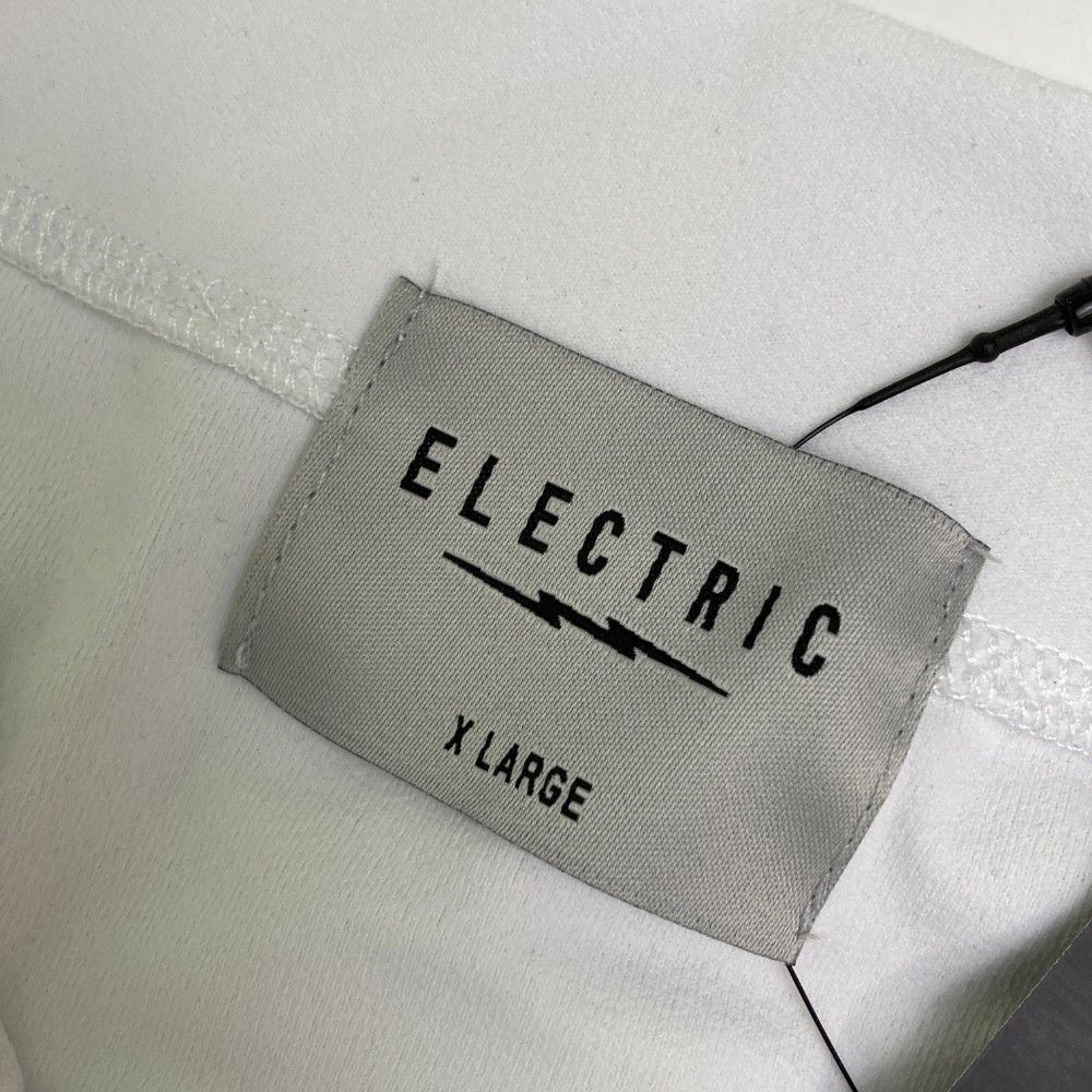サイズ：XL ELECTRIC ＧＯＬＦ エレクトリック ゴルフ  半袖モックネックTシャツ  ホワイト系 [240101449492] ゴルフウェア メンズ ストスト サイズ：XL ELECTRIC GOLF エレクトリック ゴルフ 半袖