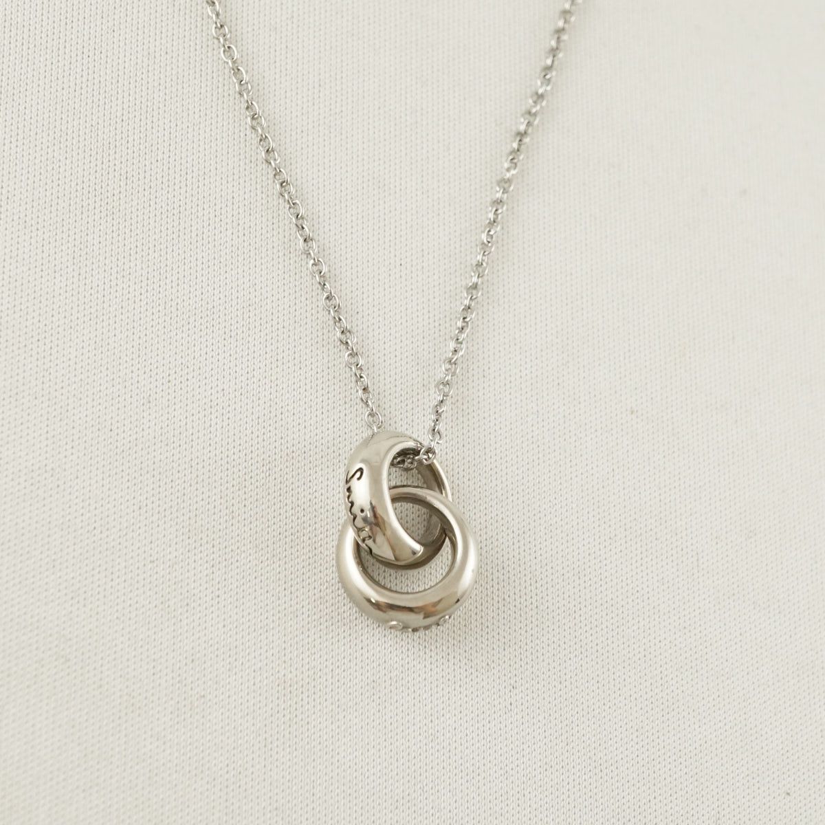 Paul Smith ポールスミス ネックレス USED美品 Double Ring Motif 