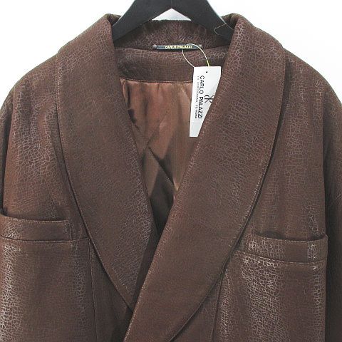 カルロパラッツィ CARLO PALAZZI レザージャケット 羊革 中綿 M