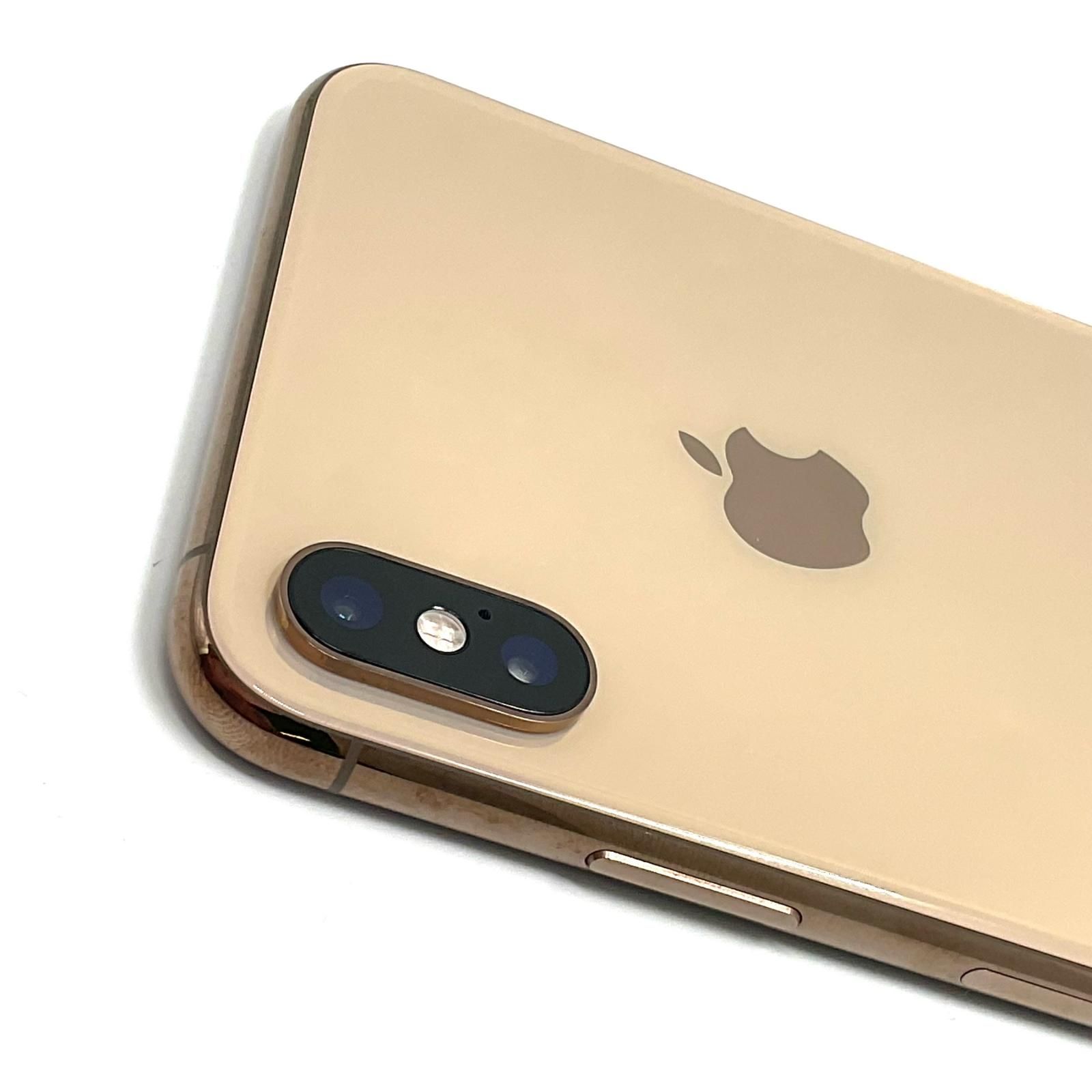 iPhone XS Max 64GB ゴールド トップ au 白ロム 動作確認済 96%【全額