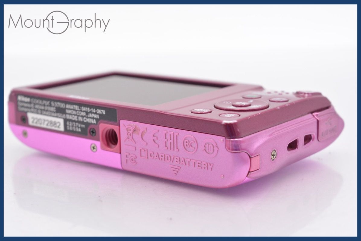 ☆極上美品☆ ニコン Nikon COOLPIX S3700 8x バッテリー付属 ☆完動  