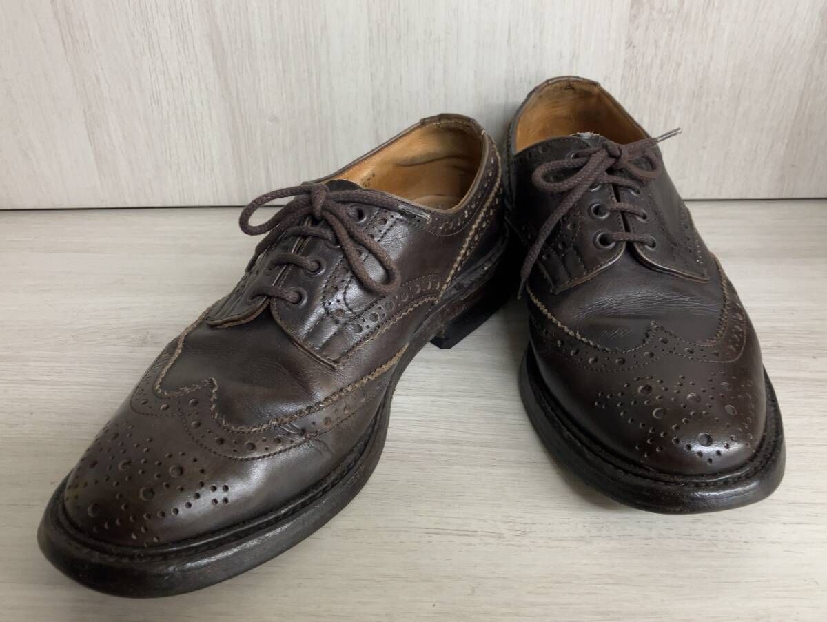 Tricker s トリッカーズ ウイングチップシューズ ドレスシューズ メダリオン M7292 ブラウン系 レザー メンズ 表記サイズ 8