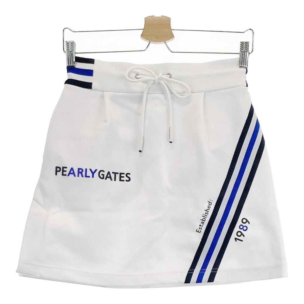 サイズ 0 PEARLY GATES パーリーゲイツ 2025年モデル スカート ホワイト系 240101465979 ゴルフウェア レディース ストスト