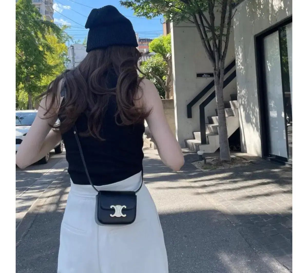 Celine(セリーヌ) トリオンフ ミニバッグ ブラック - メルカリ